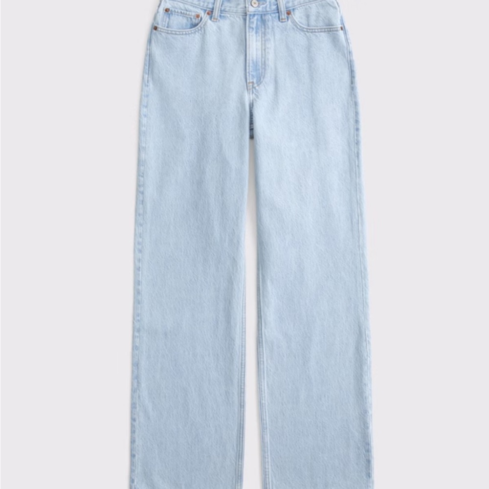 Abercrombie & Fitch Light Blue Straight Leg Jeans